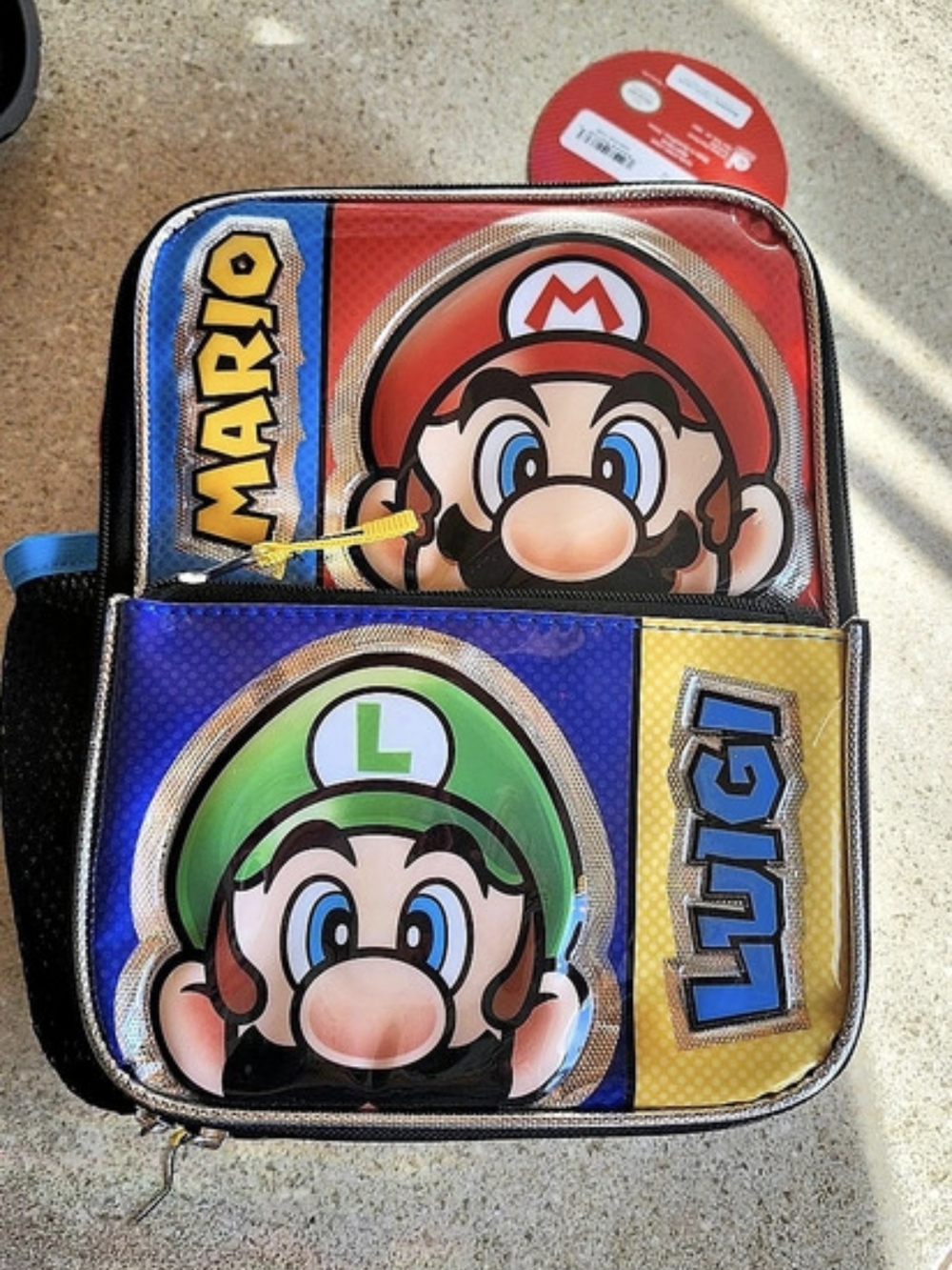 Nintendo Super Mario Bros. Mario and Luigi 3D Pop-Up Insulated Lunch Bag & Luigi